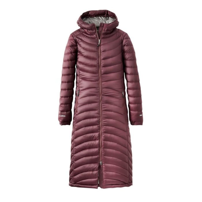 LL Bean Long Ultralight 850 Down Coat