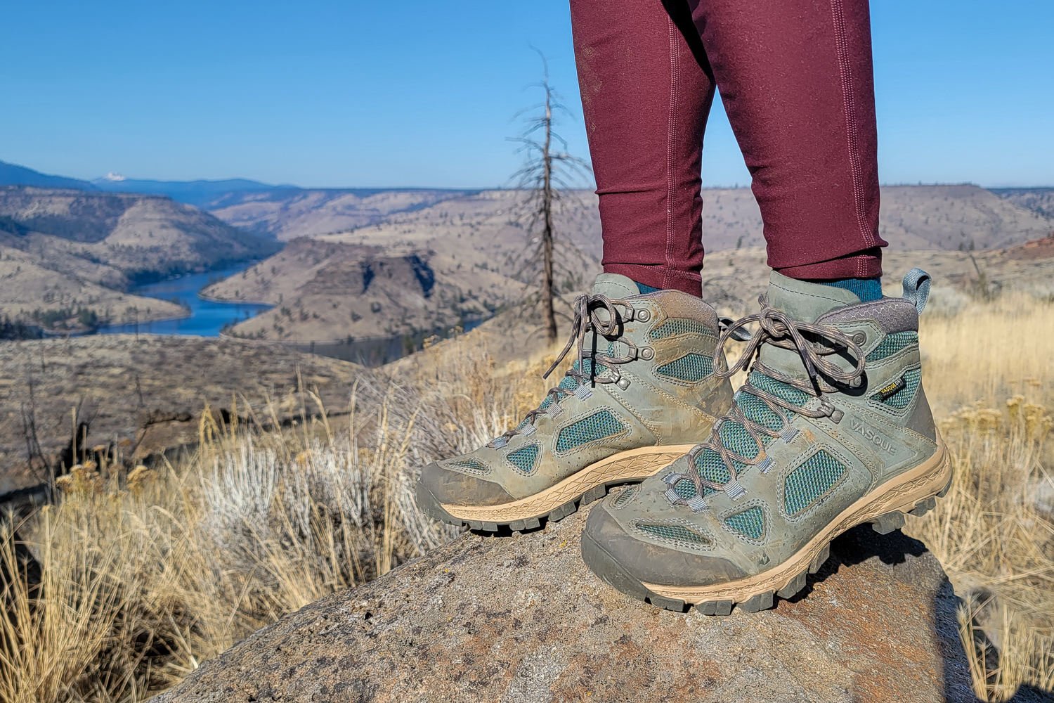 Closeup of the Vasque Breeze Hiking Boots