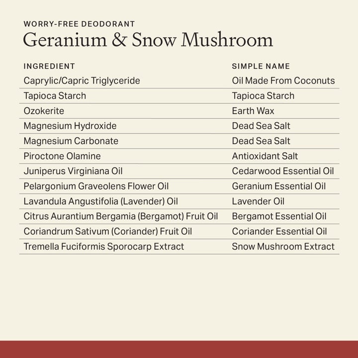 Geranium & Snow Mushroom