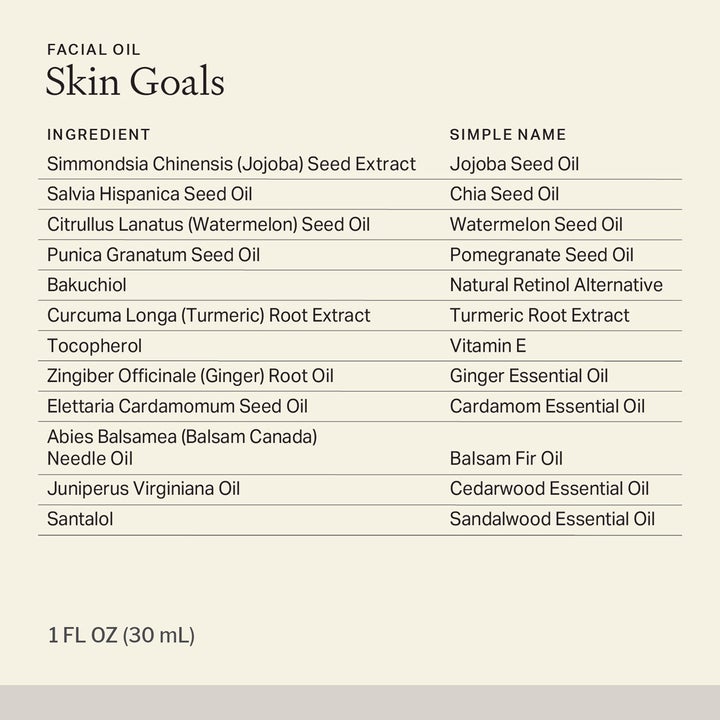 Skin Goals Facial Oil