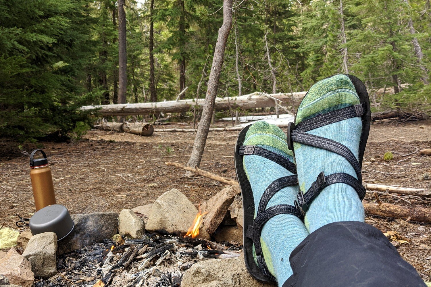 The Darn Tough Micro Crew Light Cushion Socks are very comfy and durable.